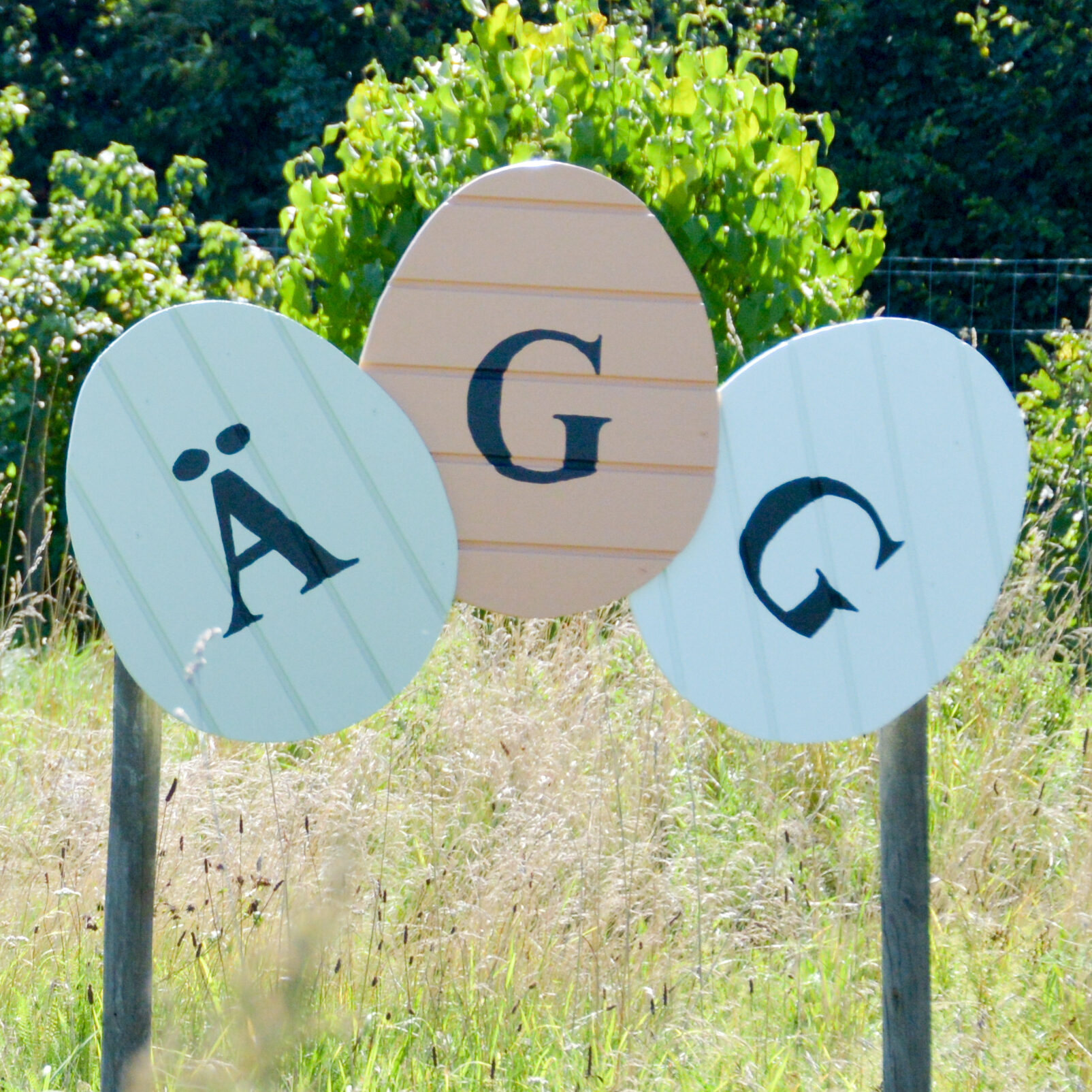 Äggskylt Smeds Gård